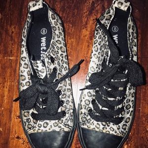 Wet Seal cheetah print sneakers!